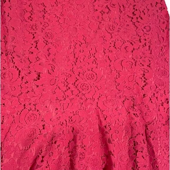 Chelsea28 magenta lace v neck fit and flare midi dress size 2 - Picture 12 of 12